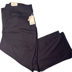 NYDJ Ellison High Rise Straight Black Pants 28WP Lift Tuck Cool Embrace